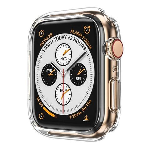 ENKAY Hat-Prince 2 in 1 Guscio protettivo semi-rivestito in TPU + Proteggi schermo HD curvo con piegatura a caldo a schermo intero 3D per Apple Watch Series 4 44mm