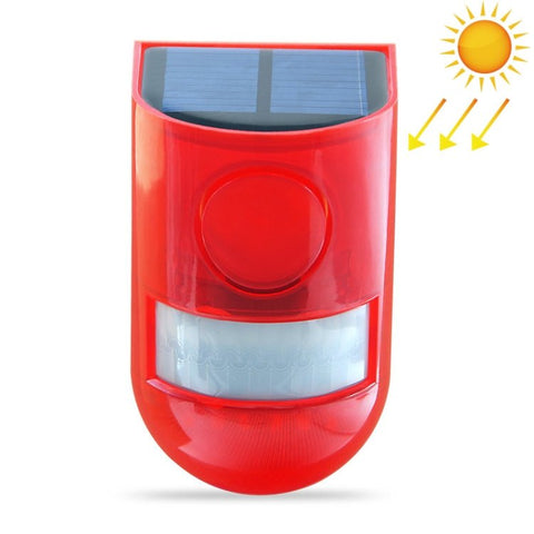 Allarme acustico luminoso ad energia solare Allarme antifurto IP65 impermeabile 110 dB - Novalix Store