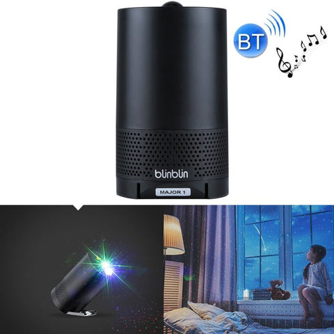 Blinblin Major 1 Proiettore laser RGB portatile con ricarica USB da 6 W. Altoparlante audio stereo Bluetooth - Novalix Store