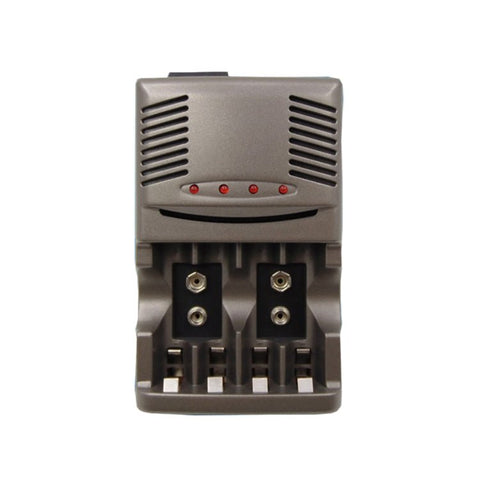 Caricabatteria CA 100 - 240 V a 4 slot per batterie AA, AAA e Ni - MH da 9 V, spina europea - Novalix Store