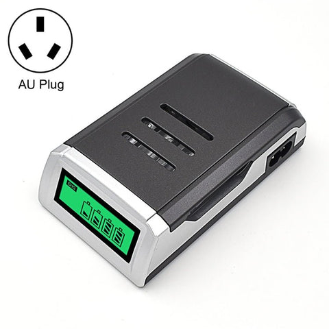 Caricabatteria CA 100 - 240 V a 4 slot per batterie AA e AAA, con display LCD, spina AU - Novalix Store