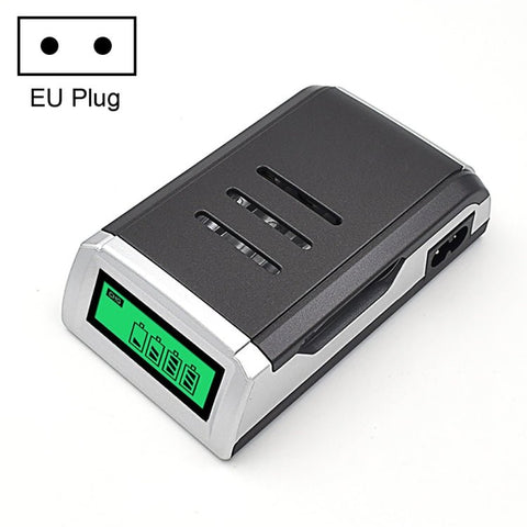 Caricabatteria CA 100 - 240 V a 4 slot per batterie AA e AAA, con display LCD, spina europea - Novalix Store