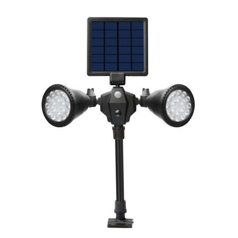 Faretto LED robot ad energia solare Luce con sensore intelligente a doppia testa per prato esterno - Novalix Store