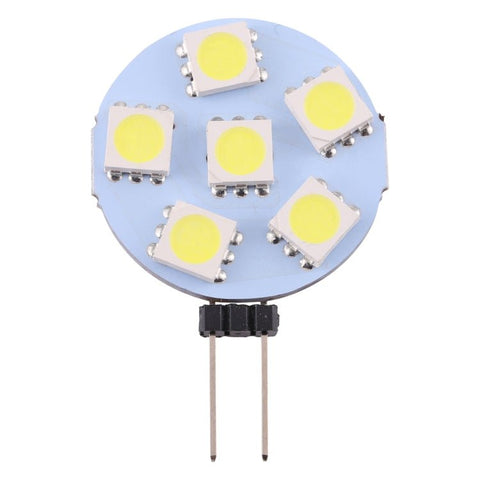 G4 6 LED SMD 5050 72LM 2800 - 3200K Dimmerazione continua a risparmio energetico Lampadina con base a pin, DC 12V, G4 6LEDs SMD 5050 72LM, G4 6 LEDs SMD 5050 72LM - Novalix Store