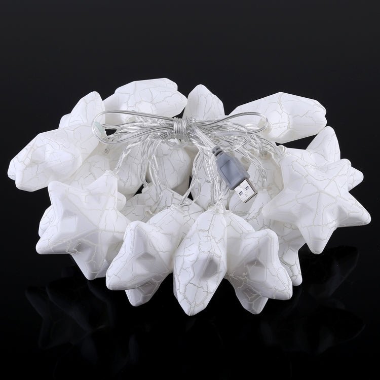 Lampada decorativa fata calda a 20 LED in stile adolescente per Natale, matrimonio, camera da letto, Cracked Star - Novalix Store