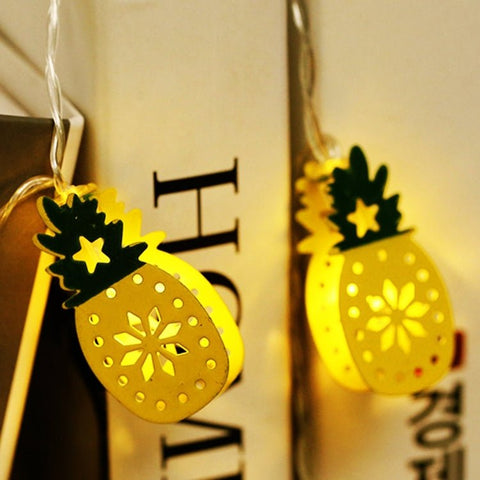 Lampada decorativa fata calda a 20 LED in stile adolescente per Natale, matrimonio, camera da letto, Double - sided Pineapple - Novalix Store