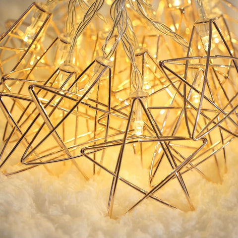 Lampada decorativa fata calda a 20 LED in stile adolescente per Natale, matrimonio, camera da letto, Iron Star - Novalix Store