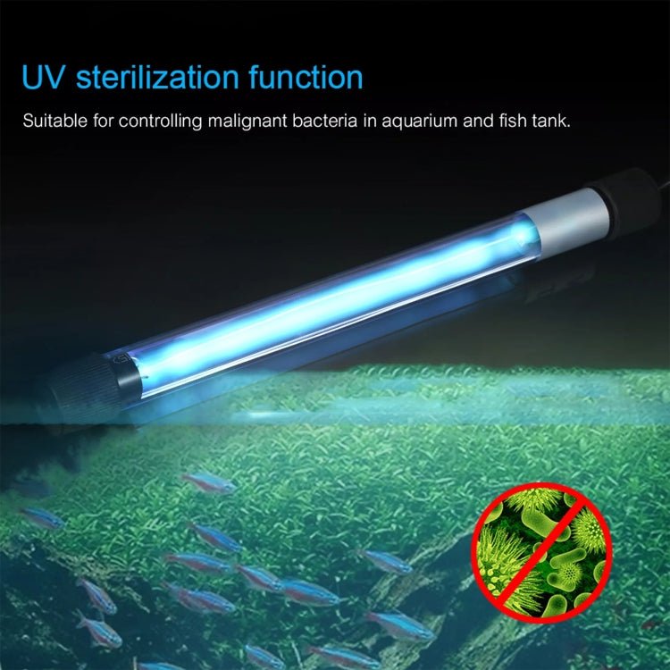 Lampada germicida ultravioletta UV - 003 da 3 W per acquario, spina europea, 3W - Novalix Store