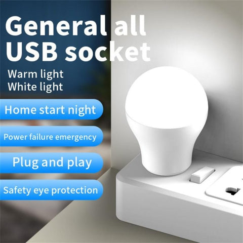 Lampadina notturna a LED USB 3 LED 5730 SMD, DC 5V, 3 LEDs Bulb - Novalix Store