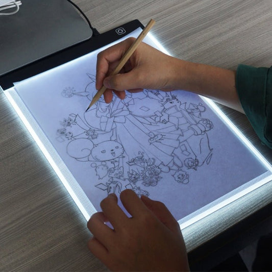 Lavagna ultrasottile portatile USB LED Artcraft Tracing Light Box in formato A4 per artisti che disegnano schizzi, animazioni e visualizzazione a raggi X, No Brightness Control - Novalix Store