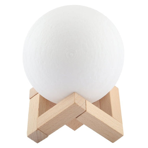 Luce notturna a LED a risparmio energetico con ricarica USB a 2 colori con base di supporto in legno, Touch Control 2 - Color(10cm) - Novalix Store