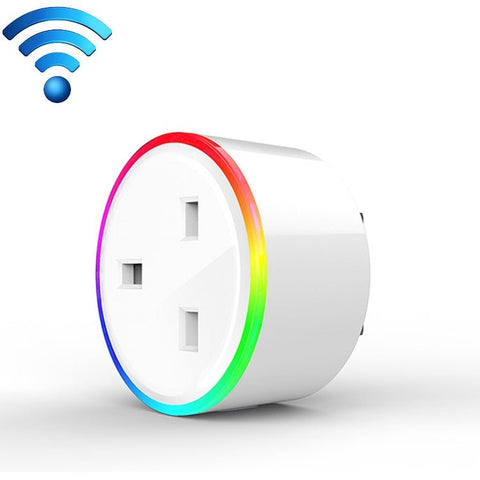 Presa intelligente con telecomando WiFi per luce di scena RGB da 10 A, funziona con Alexa e Google Home, CA 220 - 240 V, presa UK, XS - SSC03 - Novalix Store