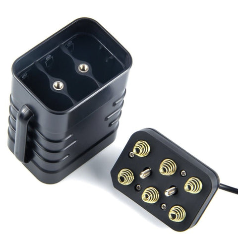 Scatola di alimentazione mobile multifunzione a batteria 18650 a 6 sezioni con testa rotonda da 8,4 V e uscita USB a doppia tensione da 5 V senza batteria, 8.4v - Novalix Store