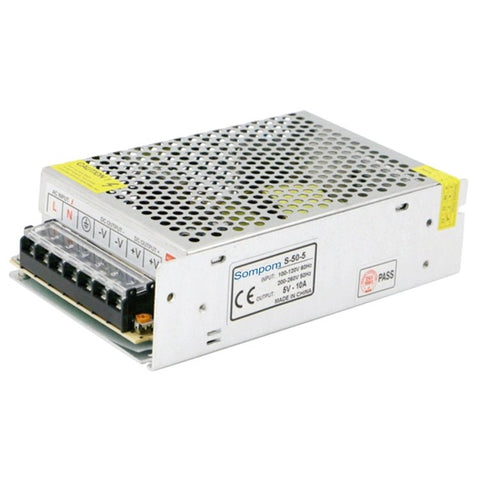SOMPOM S - 50 - 5 50W 5V 10A Driver di commutazione LED Striscia luminosa Display Schermo Illuminazione Monitor Alimentatore, 50W 5V/10A - Novalix Store