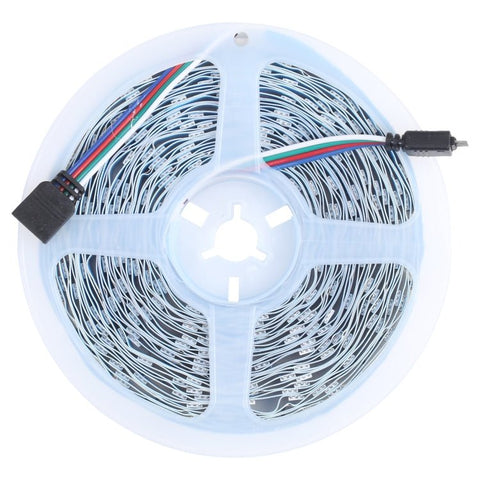 Striscia luminosa RGB impermeabile da 10 m 300 LED SMD 5050 IP44 con telecomando a 24 tasti, spina europea, 10m 300 LEDs IP44 - Novalix Store
