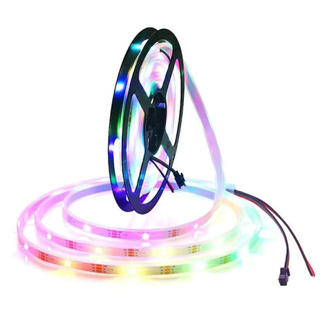 WS2812B Luce RGB 5050 SMD LED Luce a corda impermeabile con involucro, 30 LED/m, DC 12V, Lunghezza: 5 m, Casing Rope Light 30 LED/m - Novalix Store